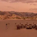 Hoanib Valley Camp, fire.