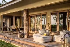 Private patio.