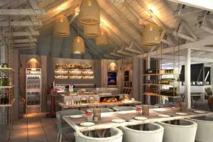 There are two restaurants at the resort and a host of other dining options.