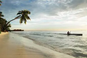 Boating activities on Desroches Island.