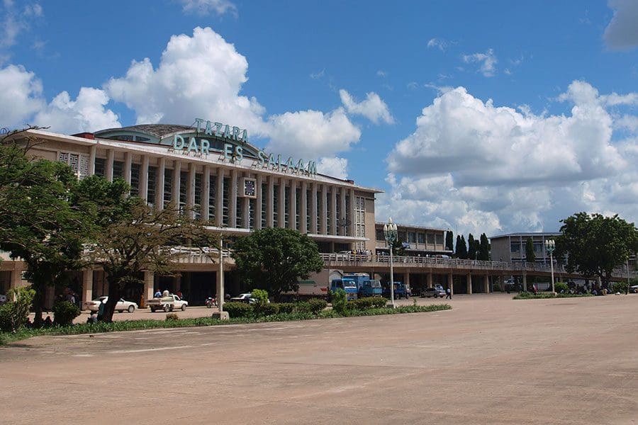 Estación de ferrocarril de Tazara en Dar es Salaam.