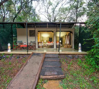 Nairobi Tented Camp tent exterior.