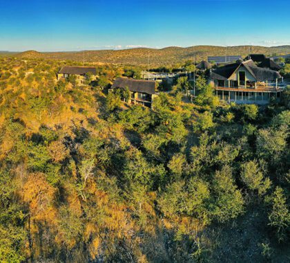 Panorama view of Safarihoek Lodge.
