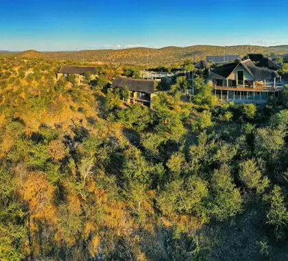 Vista panorámica del Safarihoek Lodge.