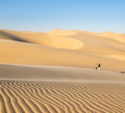 Explore the dunes of Namibia on foot.