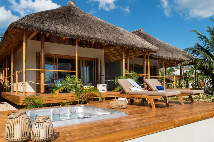 La suite con jacuzzi.