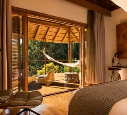 Bungalow con vistas al mar.