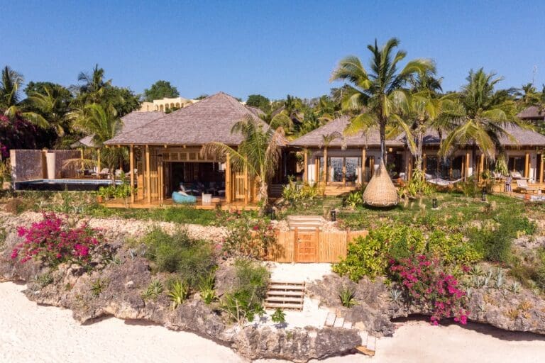 Ocean front villa.
