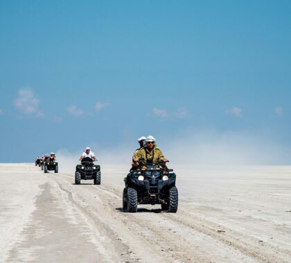 Exhilirating activities in the Kalahari.