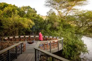 The boma at Sanctuary Olanana.