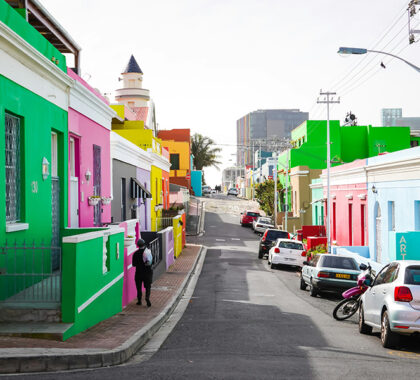 Explore the colourful streets of Bo-Kaap.