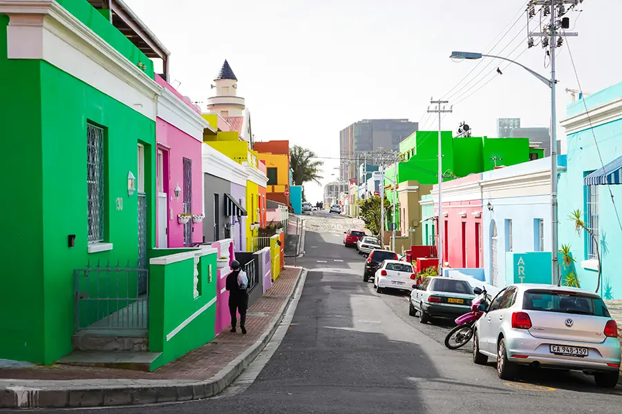 Explore the colourful streets of Bo-Kaap.