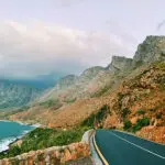 The scenic Chapman's Peak Drive in Cape Town.