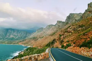 The scenic Chapman's Peak Drive in Cape Town.