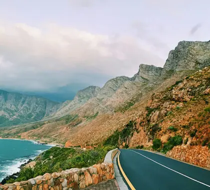 The scenic Chapman's Peak Drive in Cape Town.