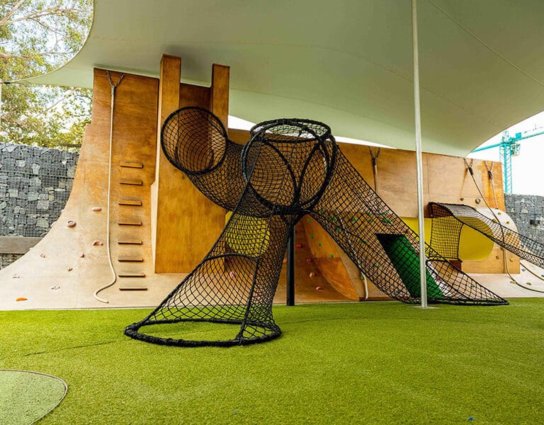 The children's play area.