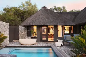 Su suite en Londolozi Private Granite Suites.