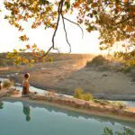 The swimming pool at Meno a Kwena.