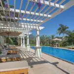The swimming pool of the elegant Hemingways Nairobi. 