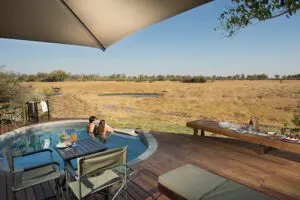 Swimming pool at Little Machaba Camp.