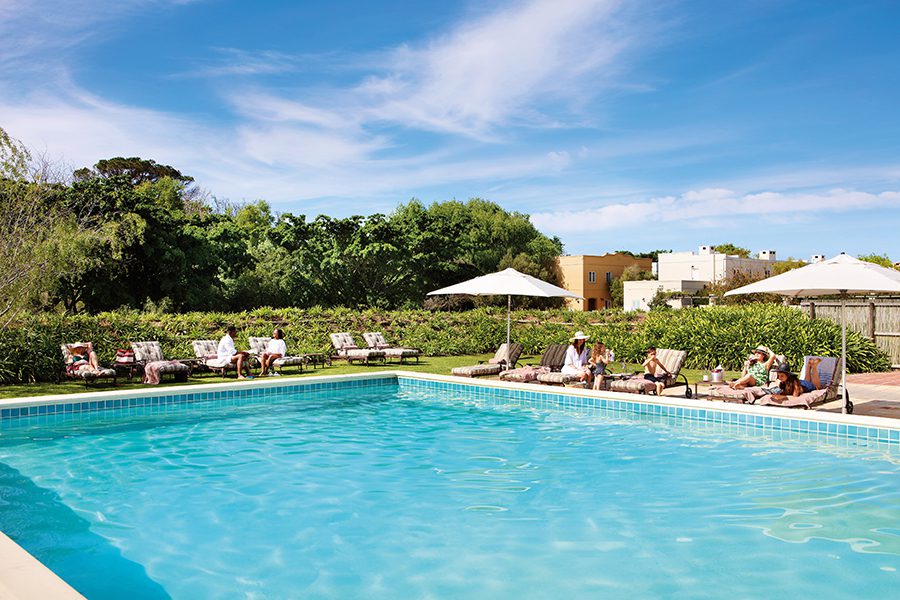 Swimming pool at The Spier Hotel.