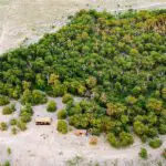 Exterior del campamento de Migration Expeditions