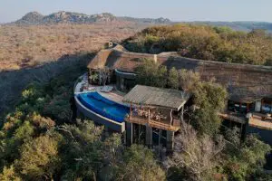 Exterior of the Singita Malilangewe house