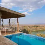 Dining and swimming pool