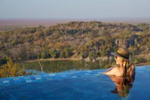 Swimming pool with a view