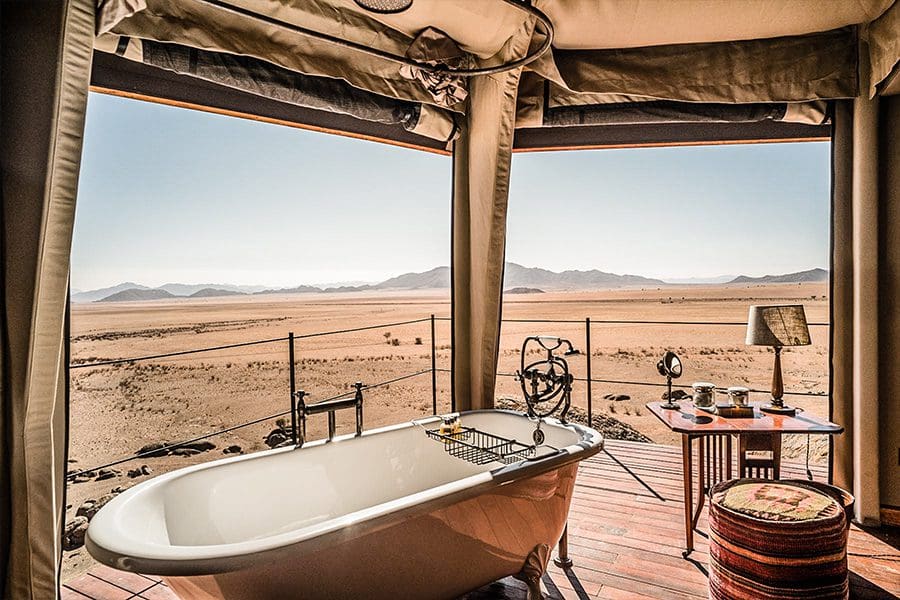 Bathroom with a view