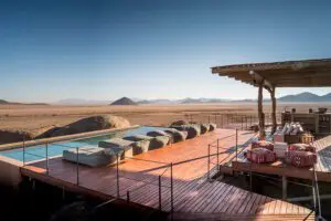 Swimming pool with a view