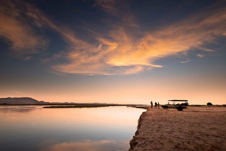 Sunset game drive