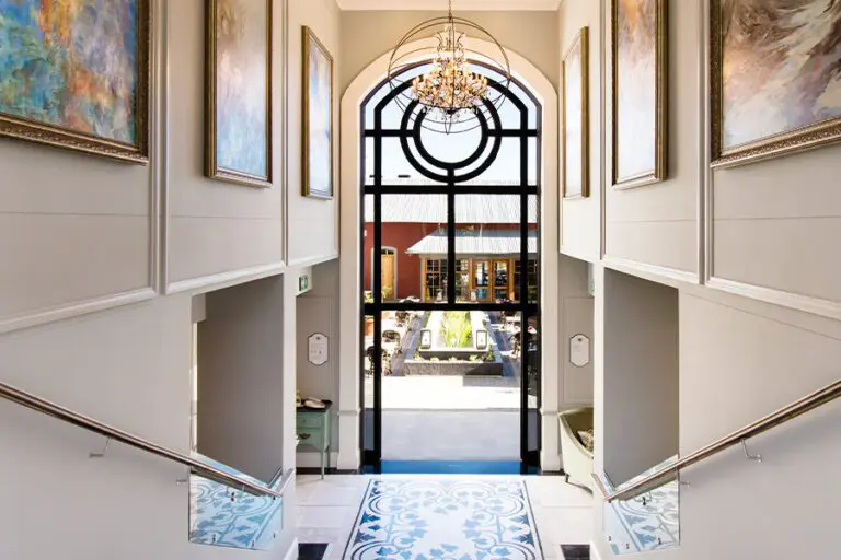 Hotel lobby.