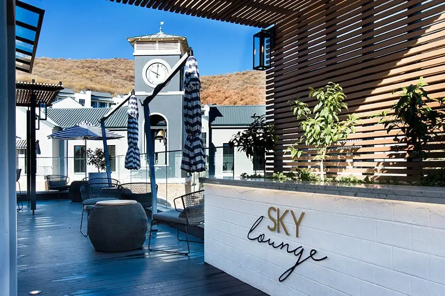 Sky lounge with a view. 