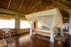 Habitación del Kubu Kubu Tented Lodge.