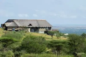 Exterior del Kuku Kubu Tented Lodge.