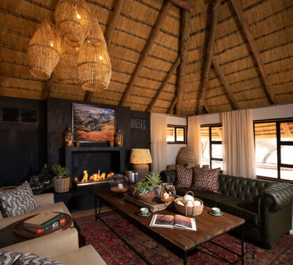 Lounge interior at Kwessi Dunes.