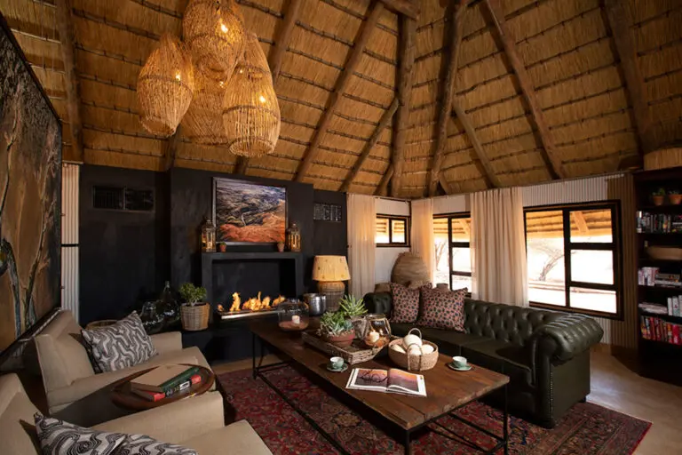 Lounge interior at Kwessi Dunes.