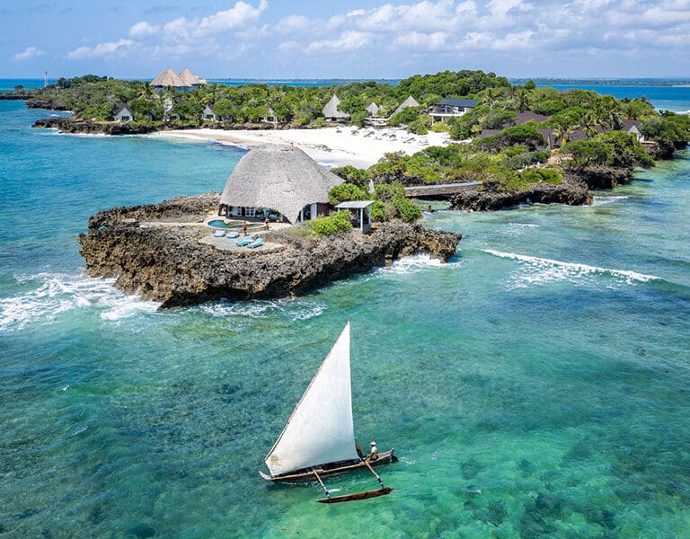 Sailing around the island. 