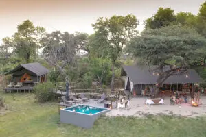 Exterior of swimming pool and main area