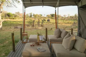 Balcony and lounge area