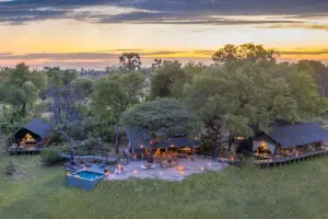 Exterior of Gomoti private camp