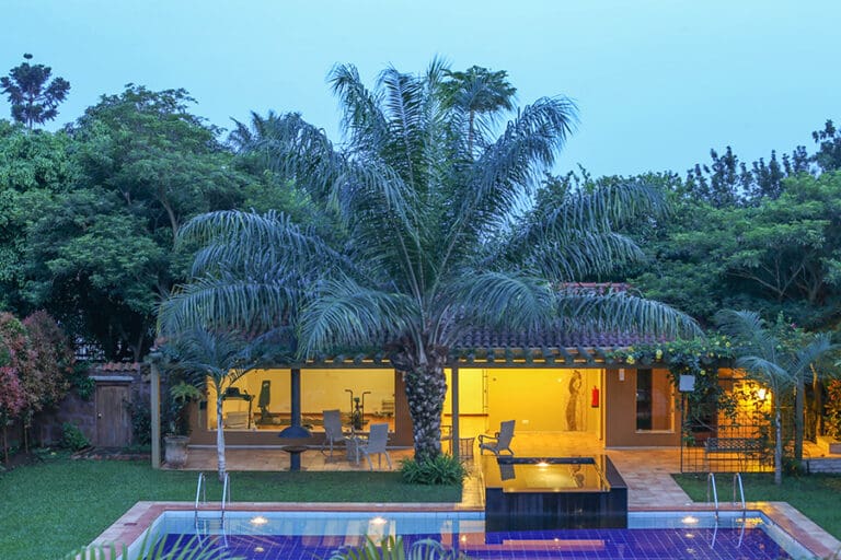 Exterior with a swimming pool