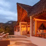 Outside view of the bedroom. 