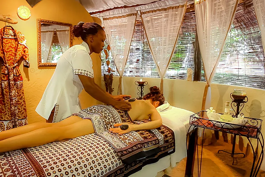 Indulge in a massage at the spa.