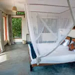 Dormitorio en la cabaña