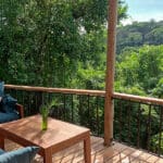 Balcón de la cabaña