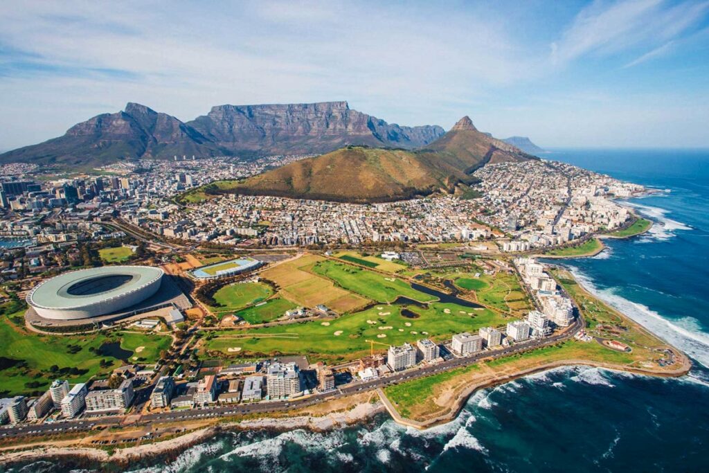 An aerial photo of Cape Town, South Africa | Go2Africa