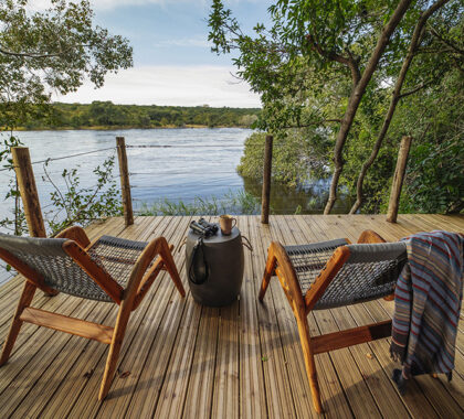 Take in spectacular views of the Zambezi River.