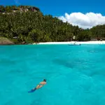 Para muchos, esto es lo que son las Seychelles: simplemente hermosas playas desiertas.